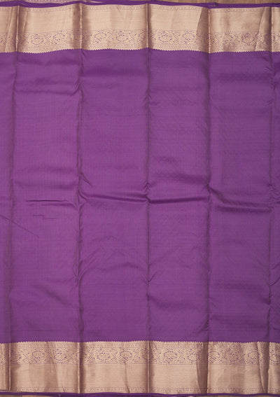 Purple Zariwork Pure Silk Saree