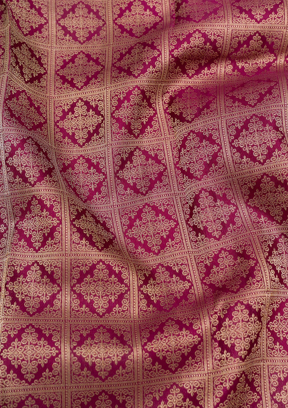 Purple Zariwork Pure Silk Saree-Koskii