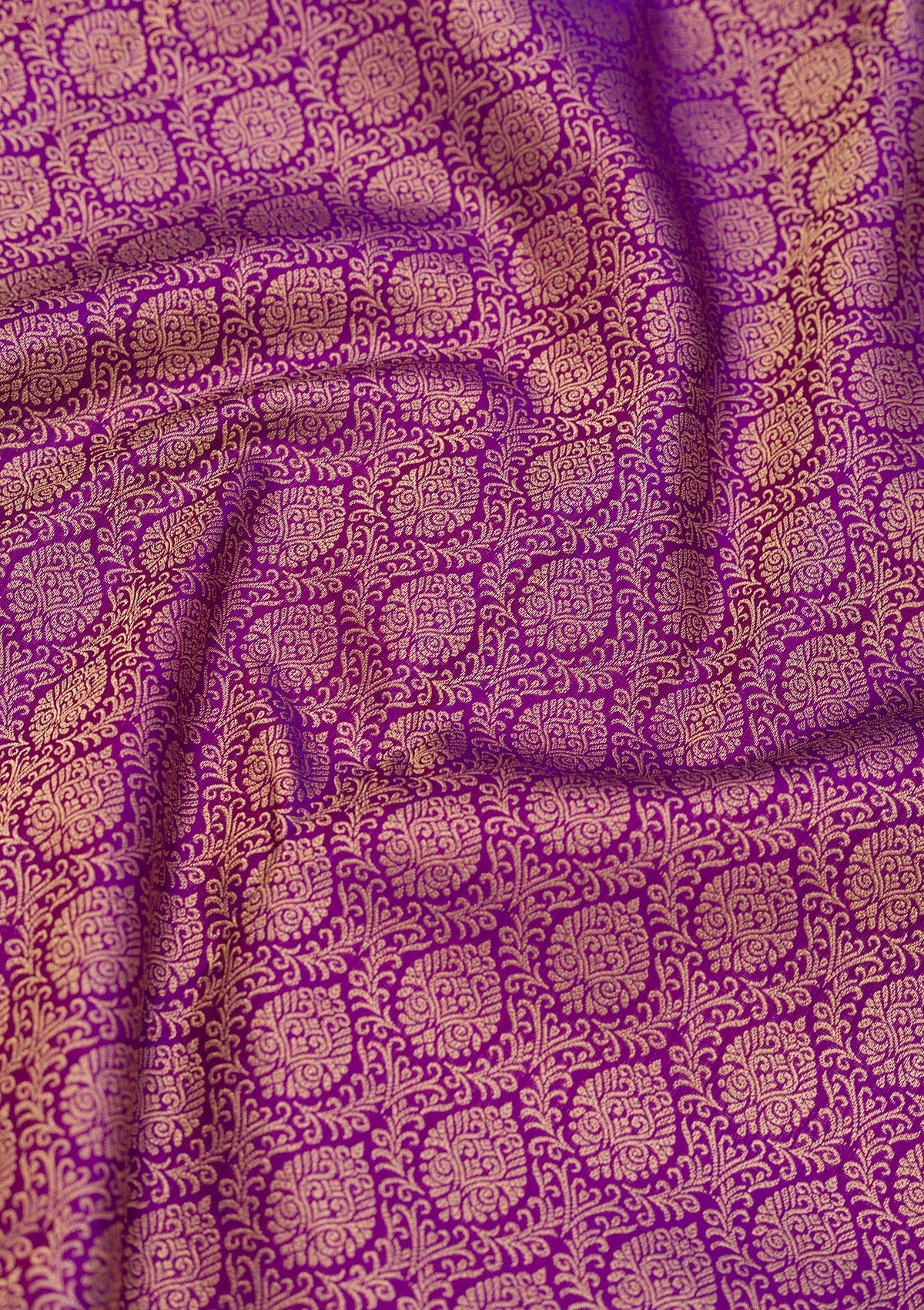 Purple Zariwork Pure Silk Saree-Koskii