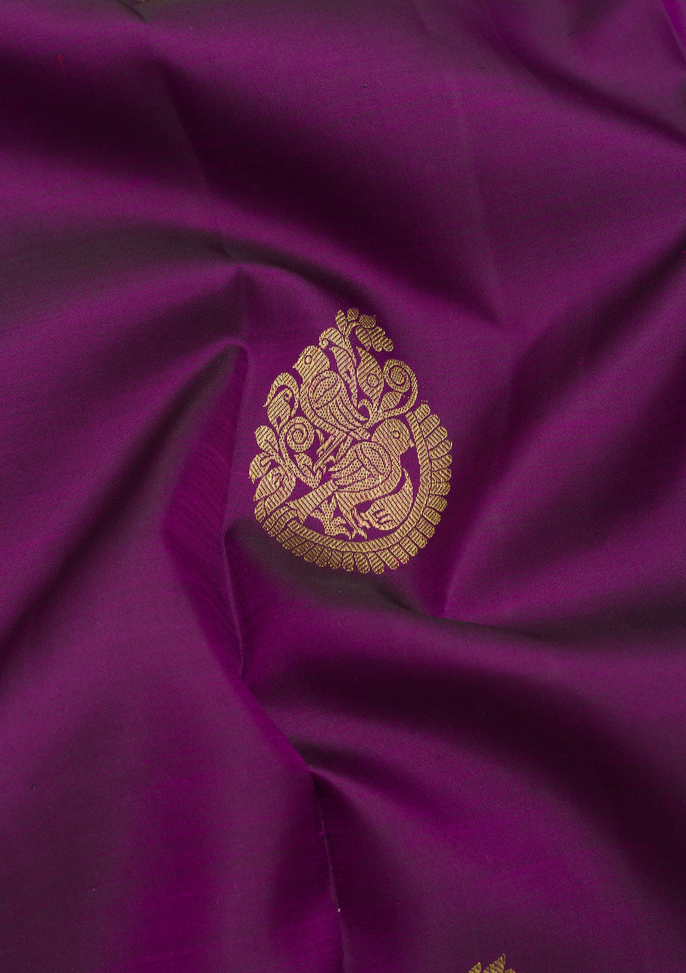 Purple Zariwork Pure Silk Saree-Koskii