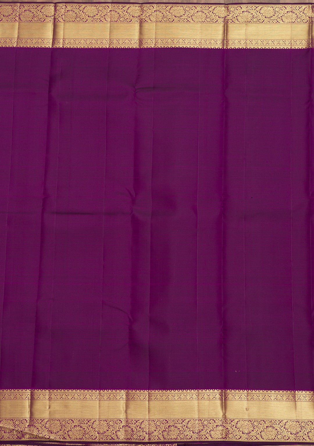 Purple Zariwork Pure Silk Saree-Koskii