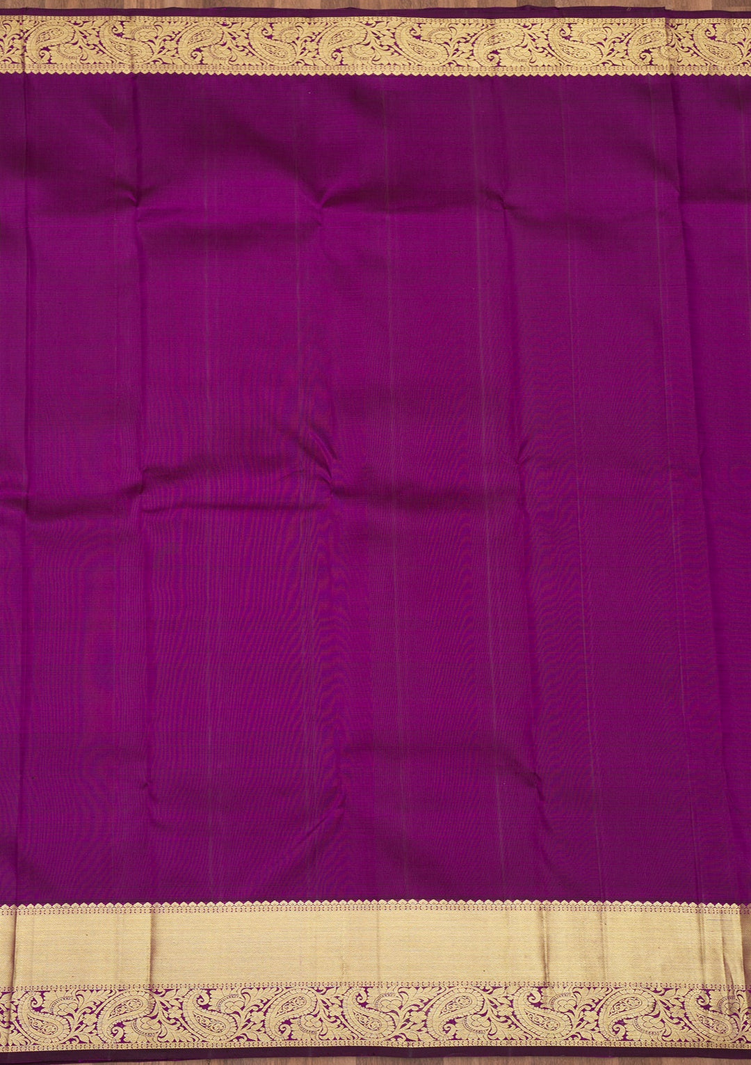 Purple Zariwork Pure Silk Saree-Koskii