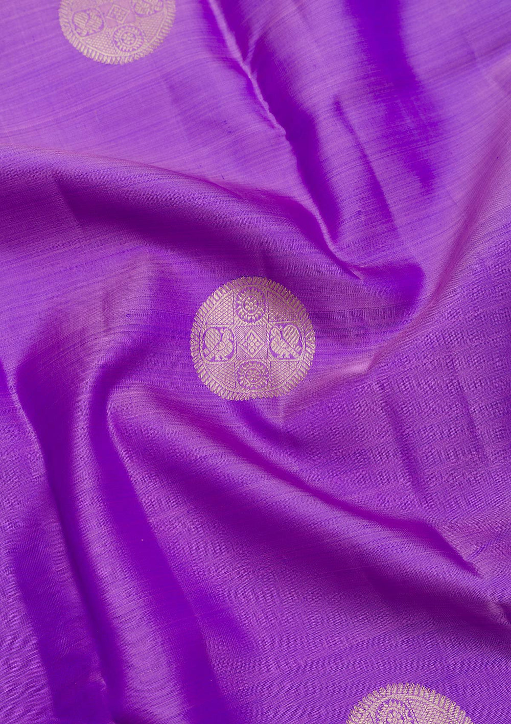 Purple Zariwork Pure Silk Saree-Koskii