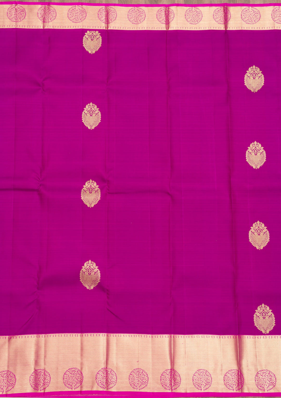 Purple Zariwork Pure Silk Saree-Koskii