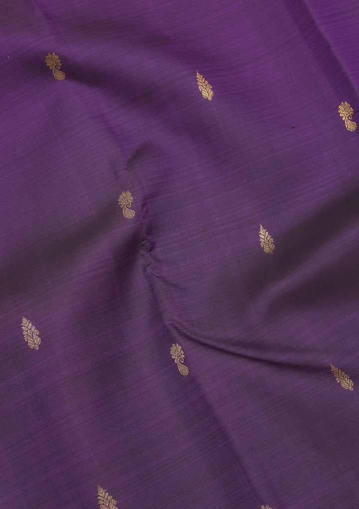 Purple Zariwork Pure Silk Saree