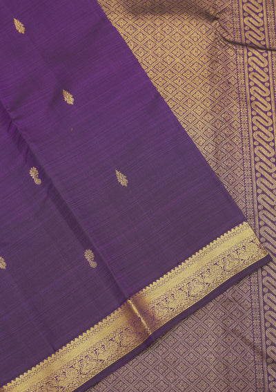 Purple Zariwork Pure Silk Saree