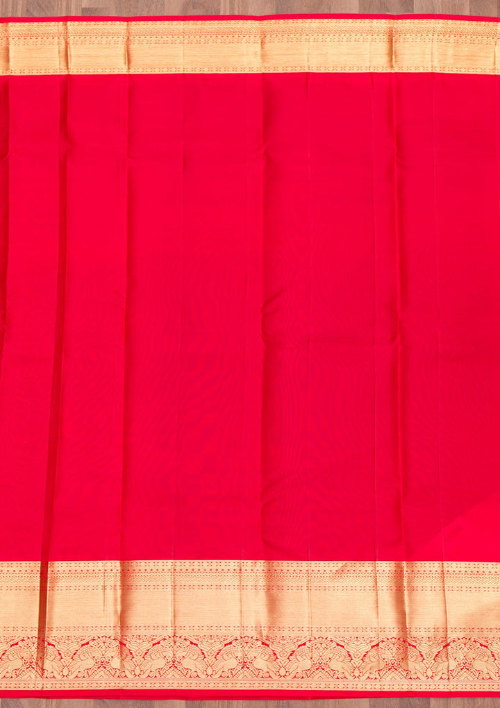 Purple Zariwork Pure Silk Saree-Koskii