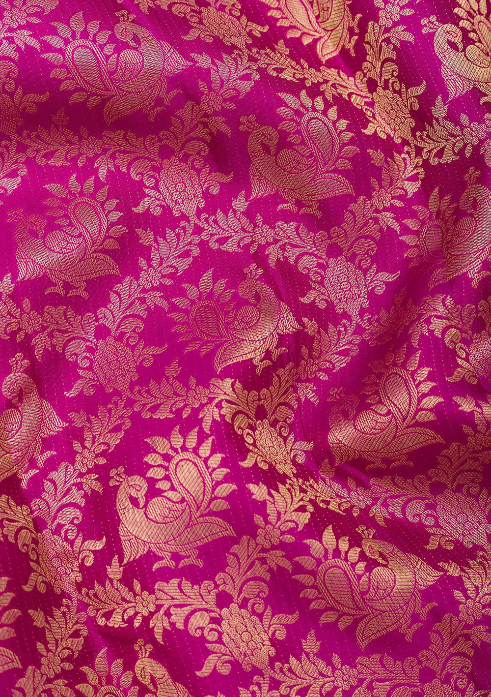 Purple Zariwork Pure Silk Saree-Koskii