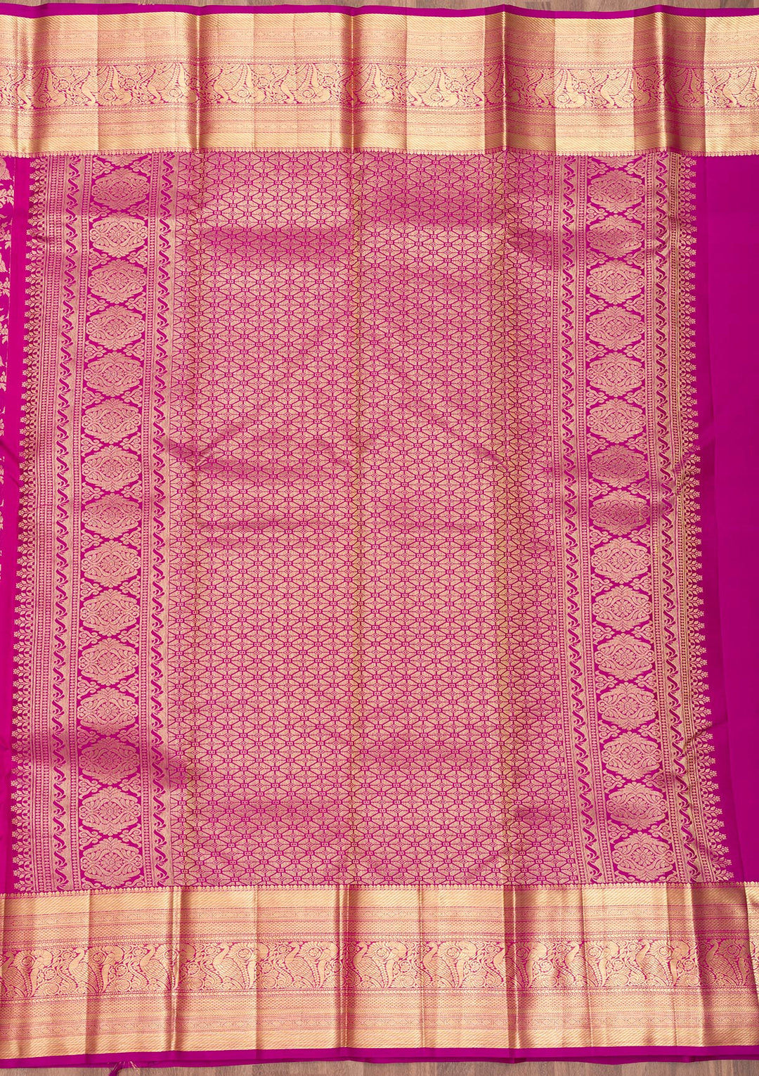 Purple Zariwork Pure Silk Saree-Koskii