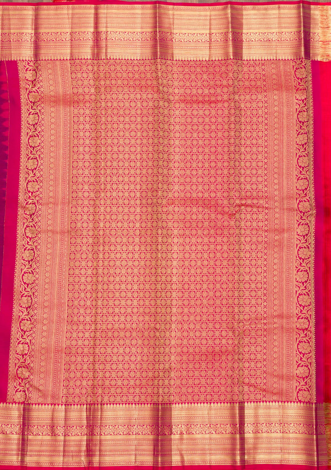 Purple Zariwork Pure Silk Saree-Koskii