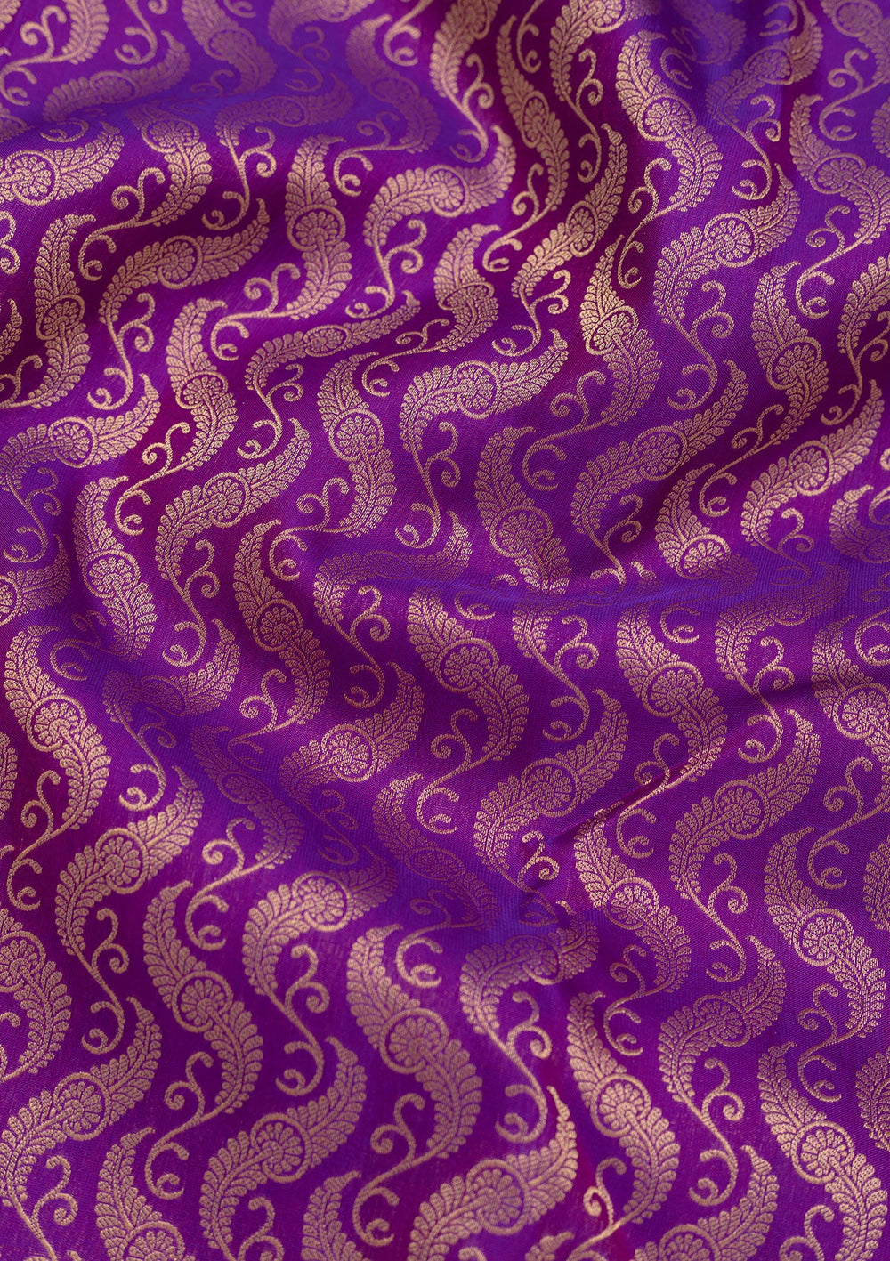Purple Zariwork Pure Silk Saree-Koskii