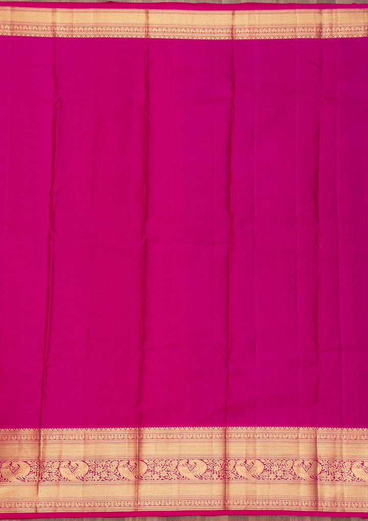 Purple Zariwork Pure Silk Saree-Koskii