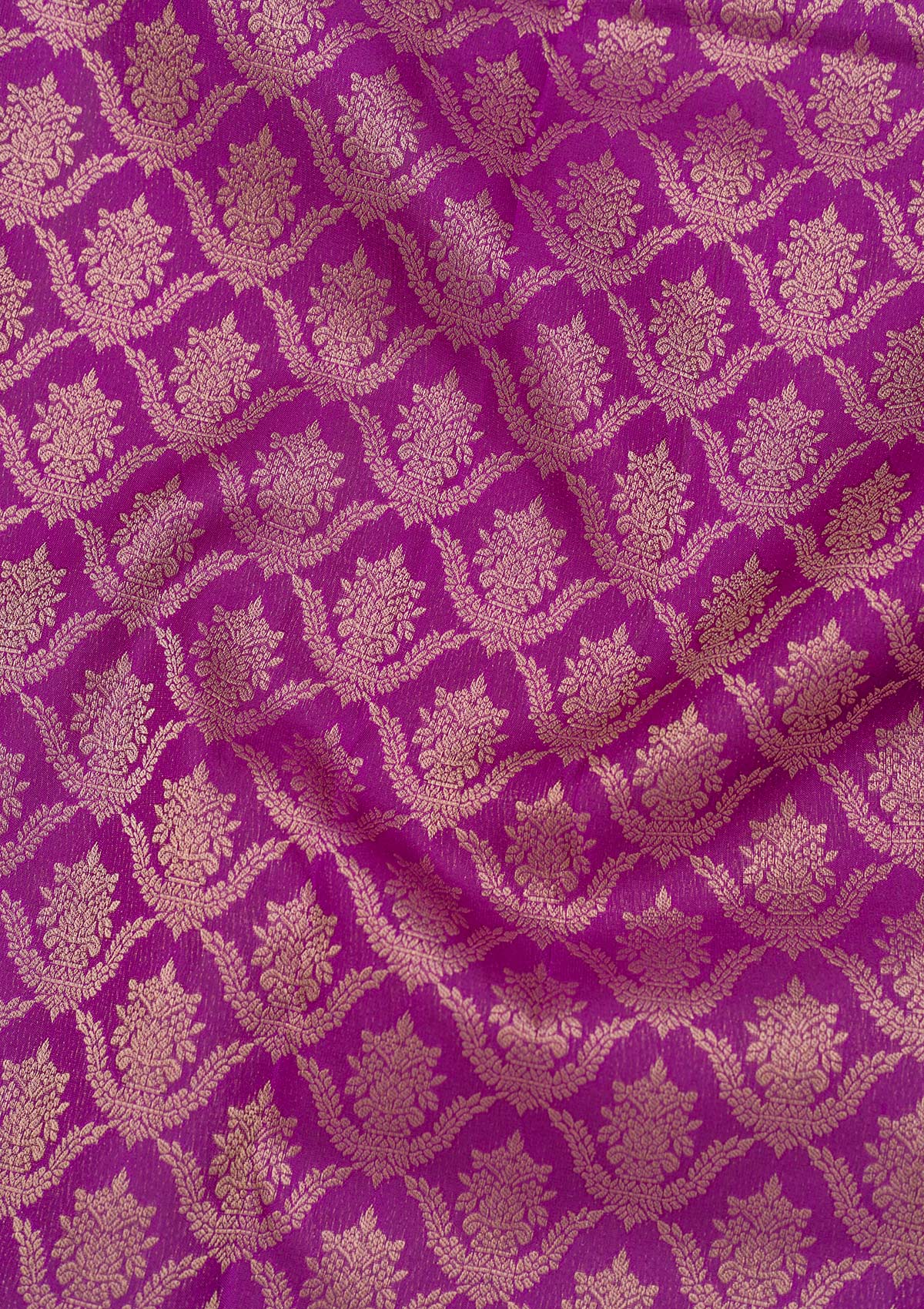 Purple Zariwork Pure Silk Saree-Koskii