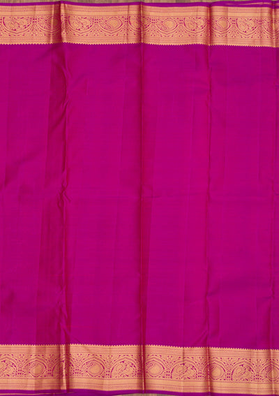 Purple Zariwork Pure Silk Saree-Koskii