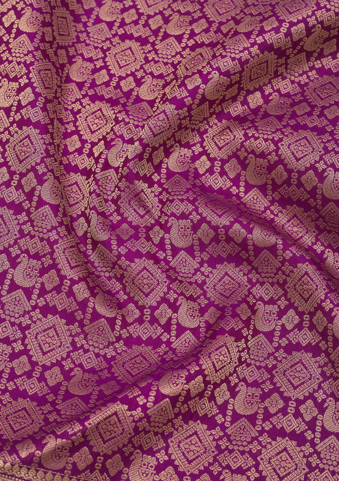 Purple Zariwork Pure Silk Saree