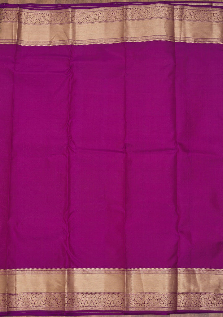 Purple Zariwork Pure Silk Saree