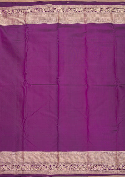 Purple Zariwork Pure Silk Saree