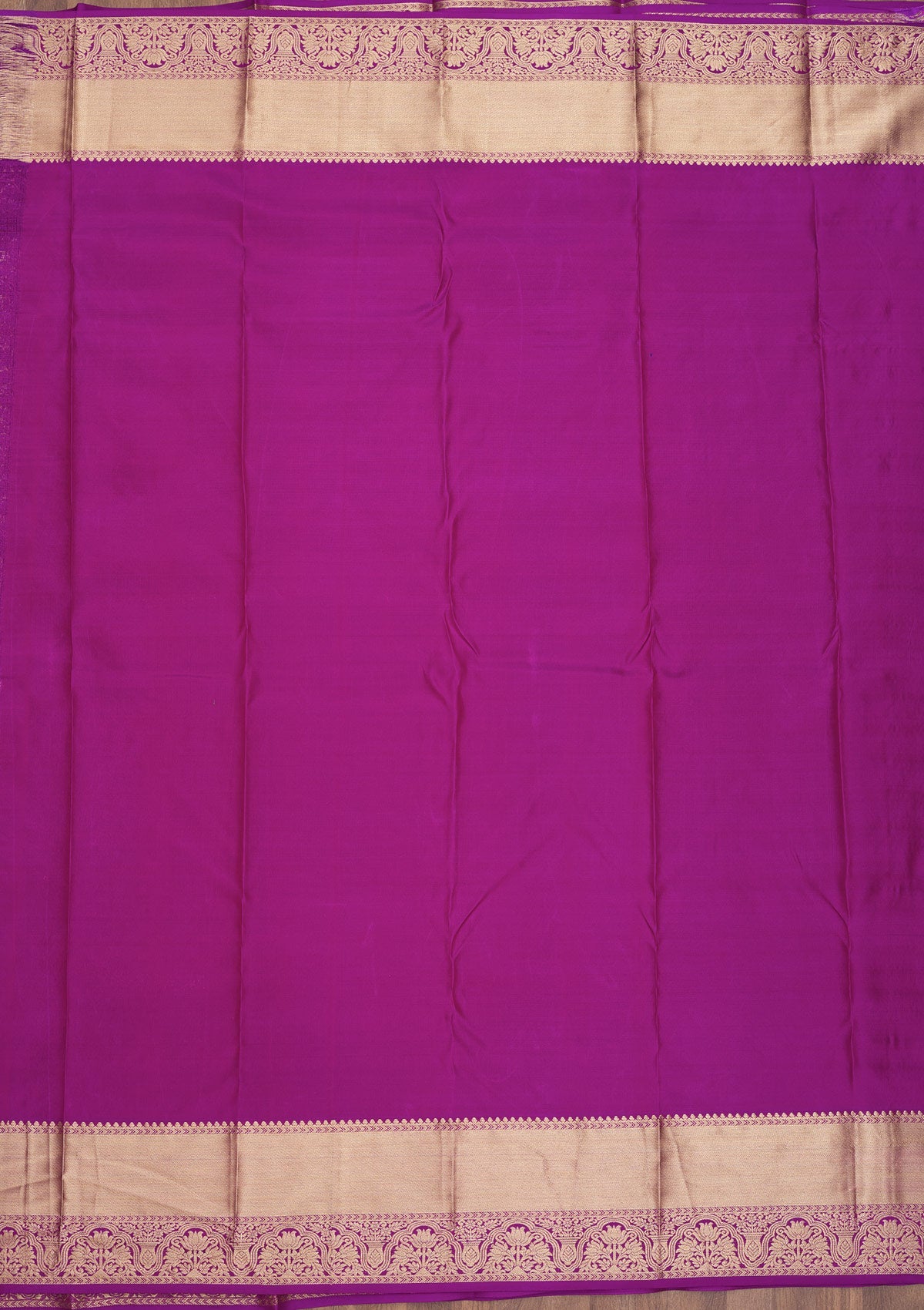 Purple Zariwork Pure Silk Saree-Koskii