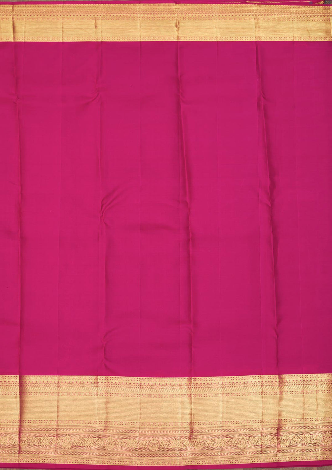 Purple Zariwork Pure Silk Saree-Koskii