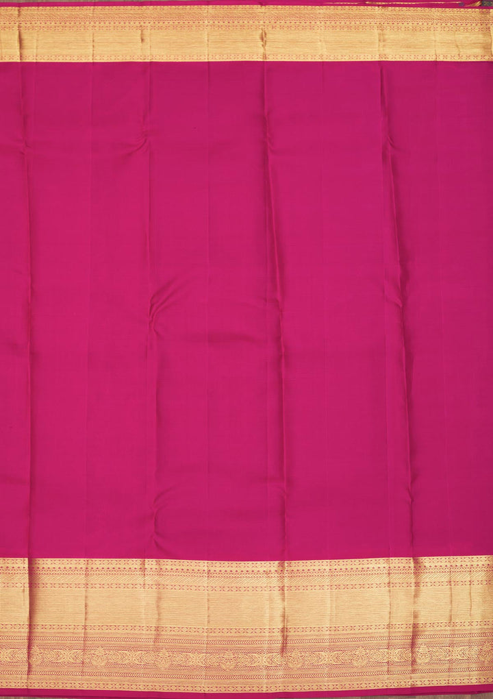 Purple Zariwork Pure Silk Saree-Koskii