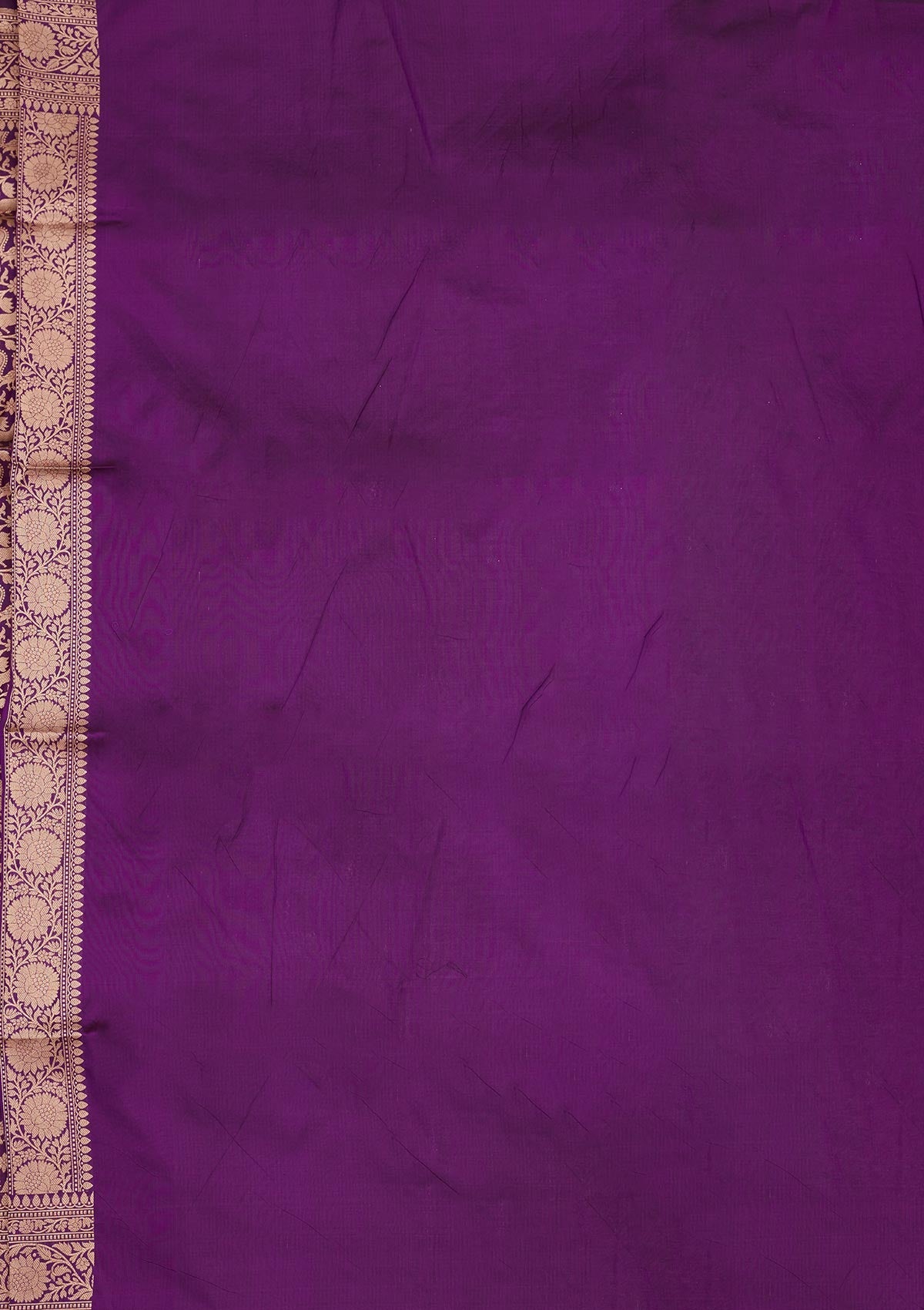 Purple Zariwork Pure Silk Saree-Koskii