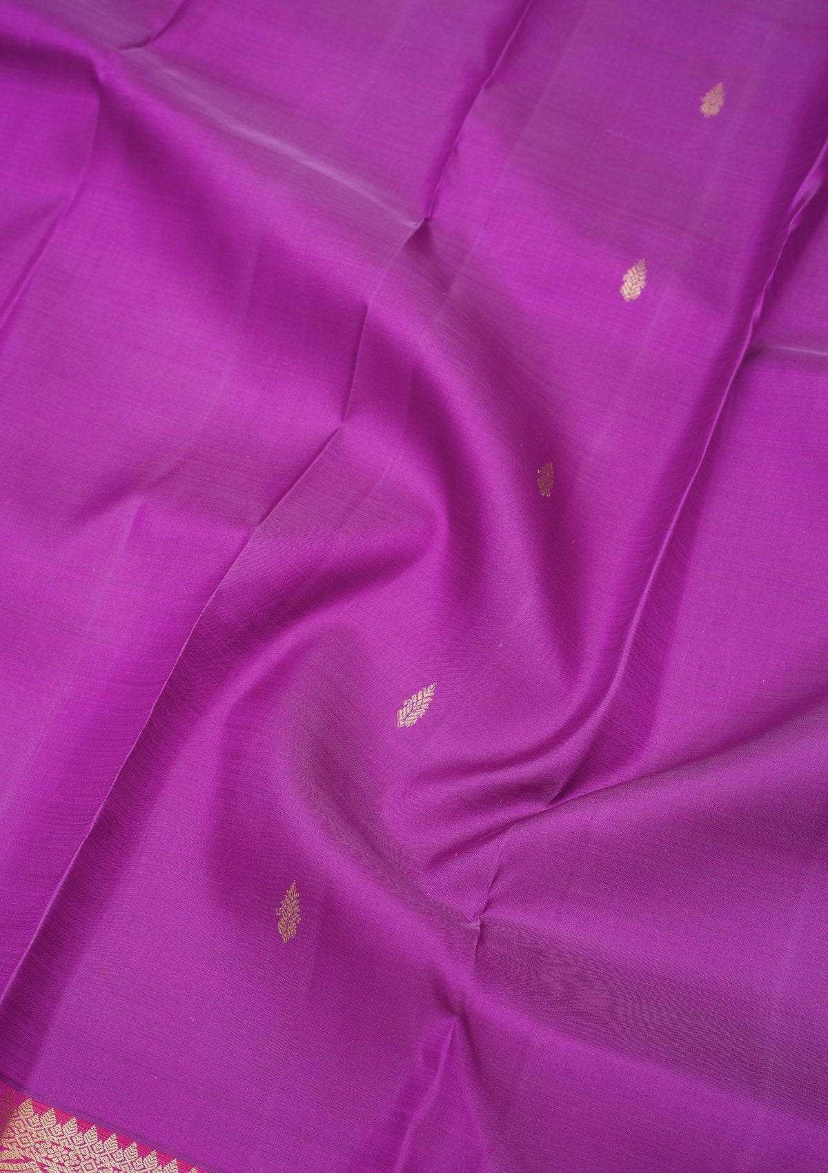 Purple Zariwork Pure Silk Saree-Koskii