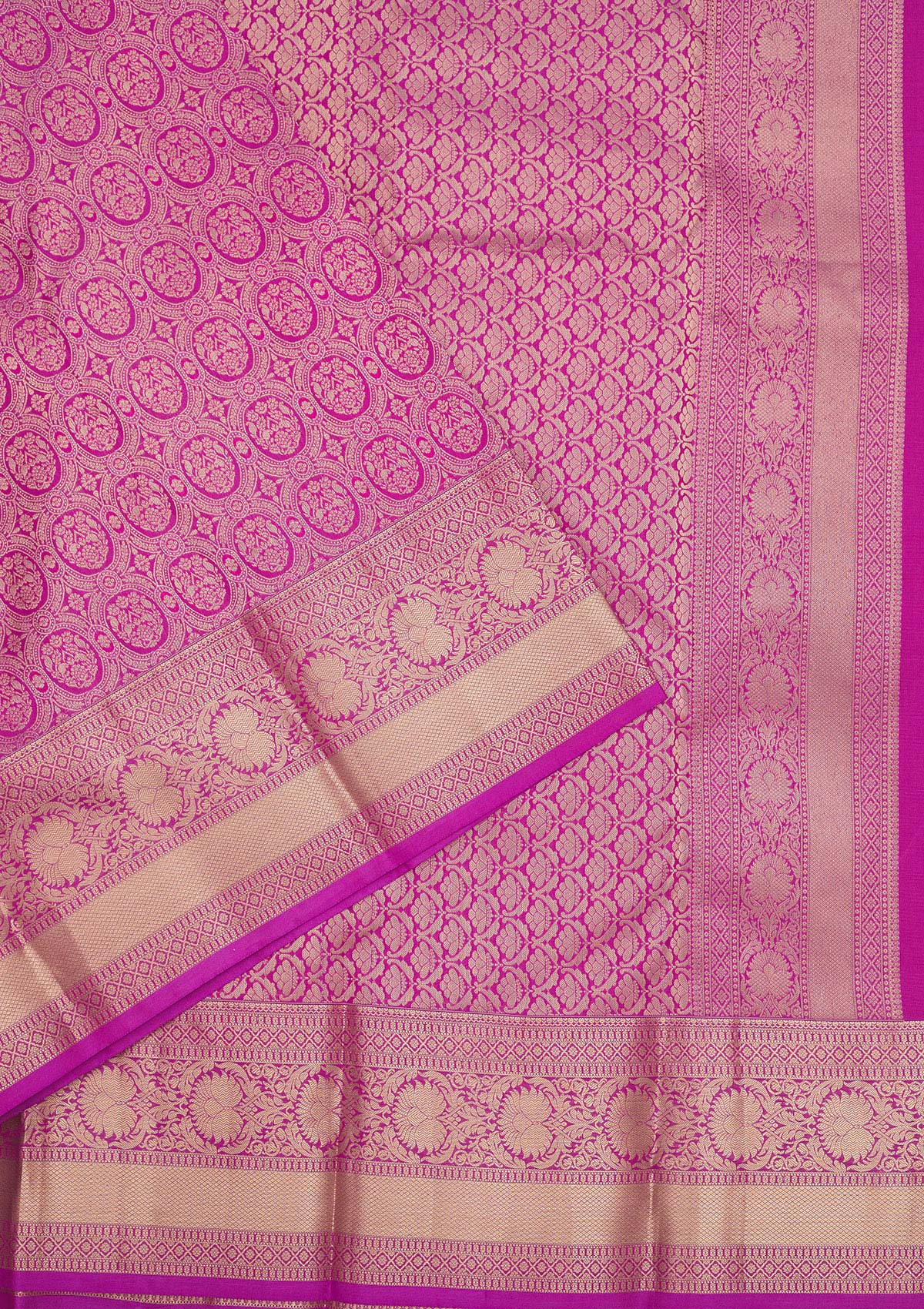 Purple Zariwork Pure Silk Saree-Koskii