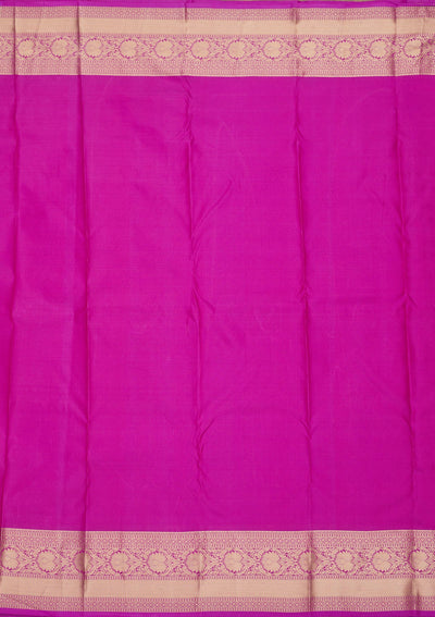 Purple Zariwork Pure Silk Saree-Koskii