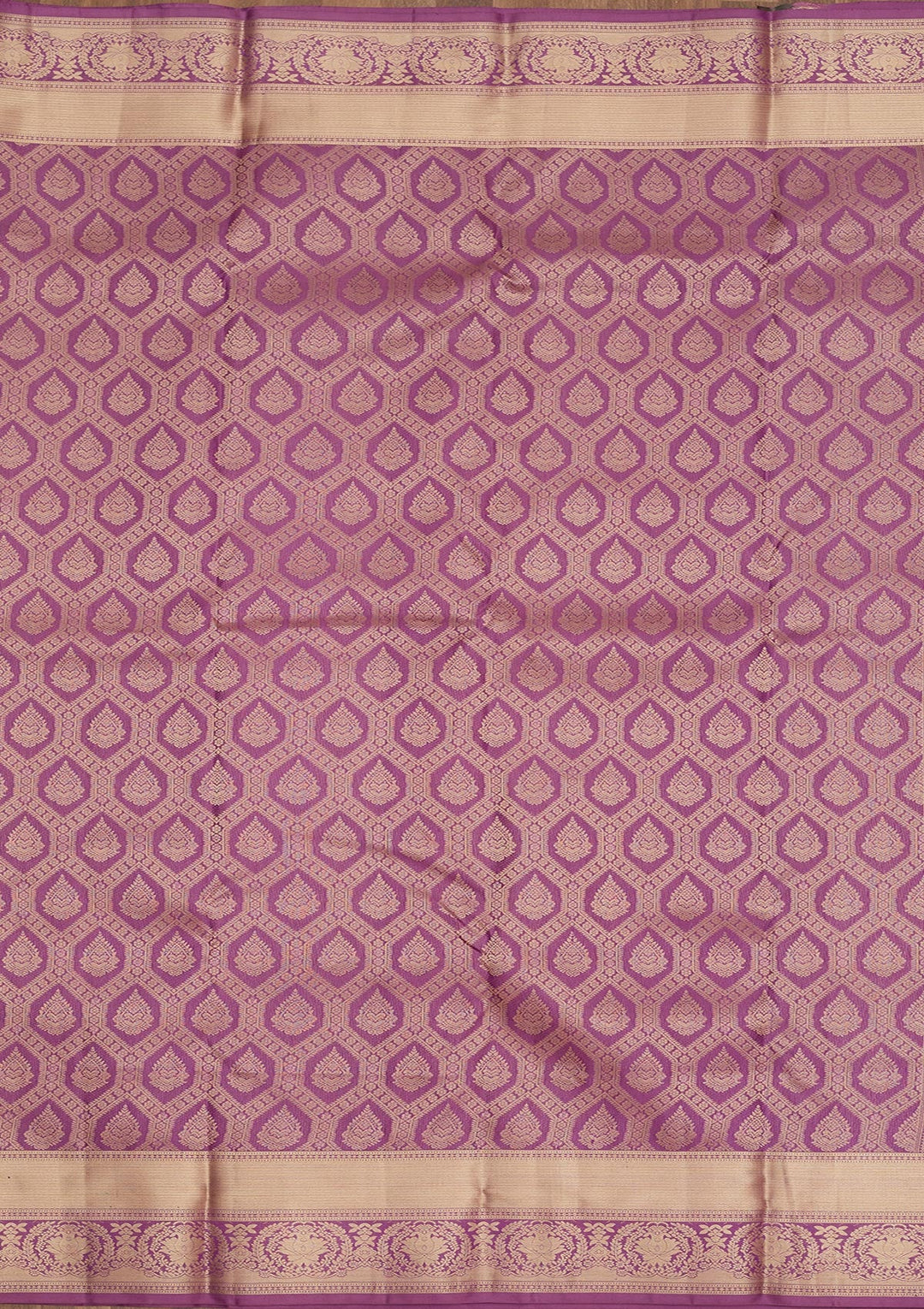 Purple Zariwork Pure Silk Saree-Koskii