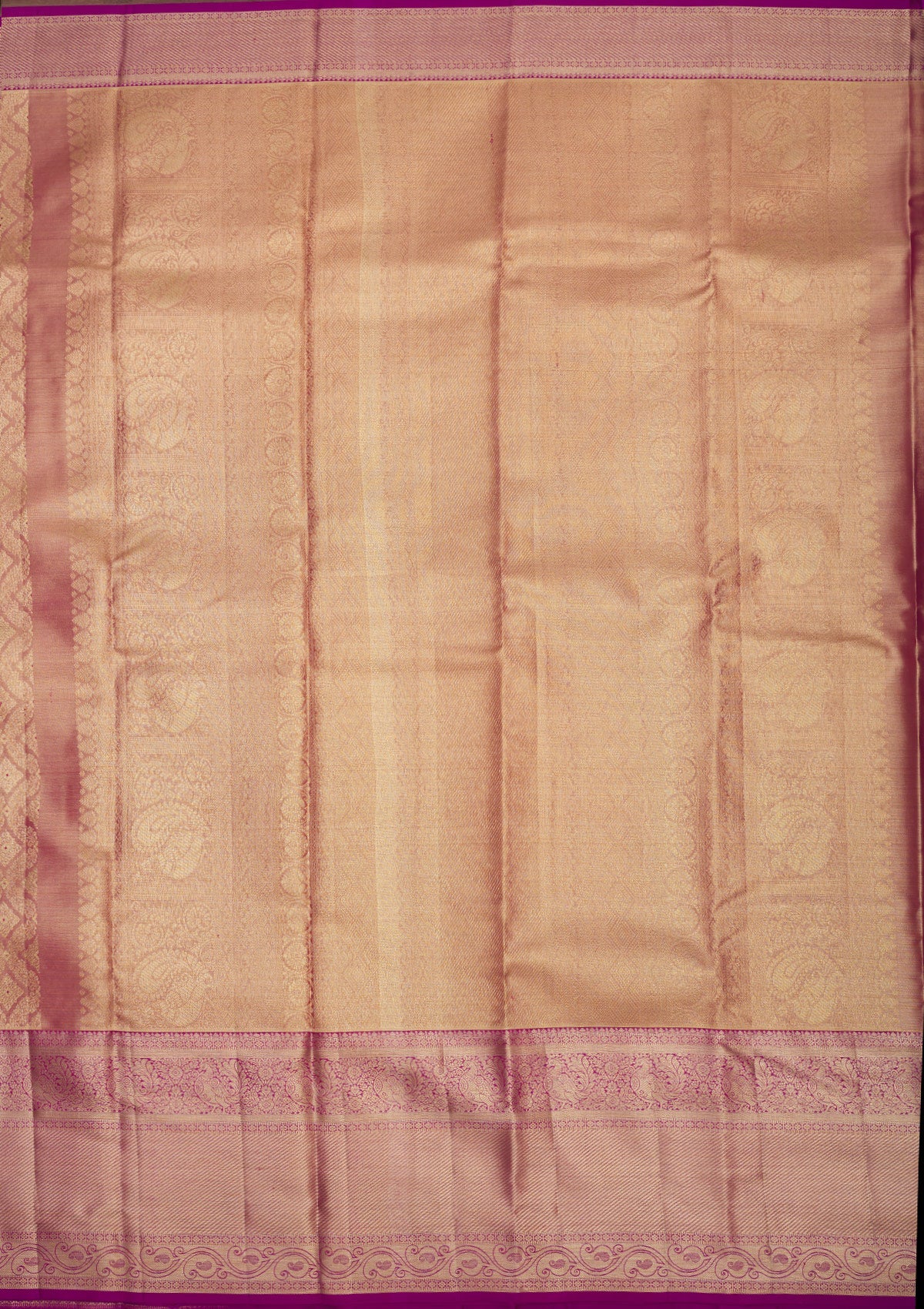 Purple Zariwork Pure Silk Saree