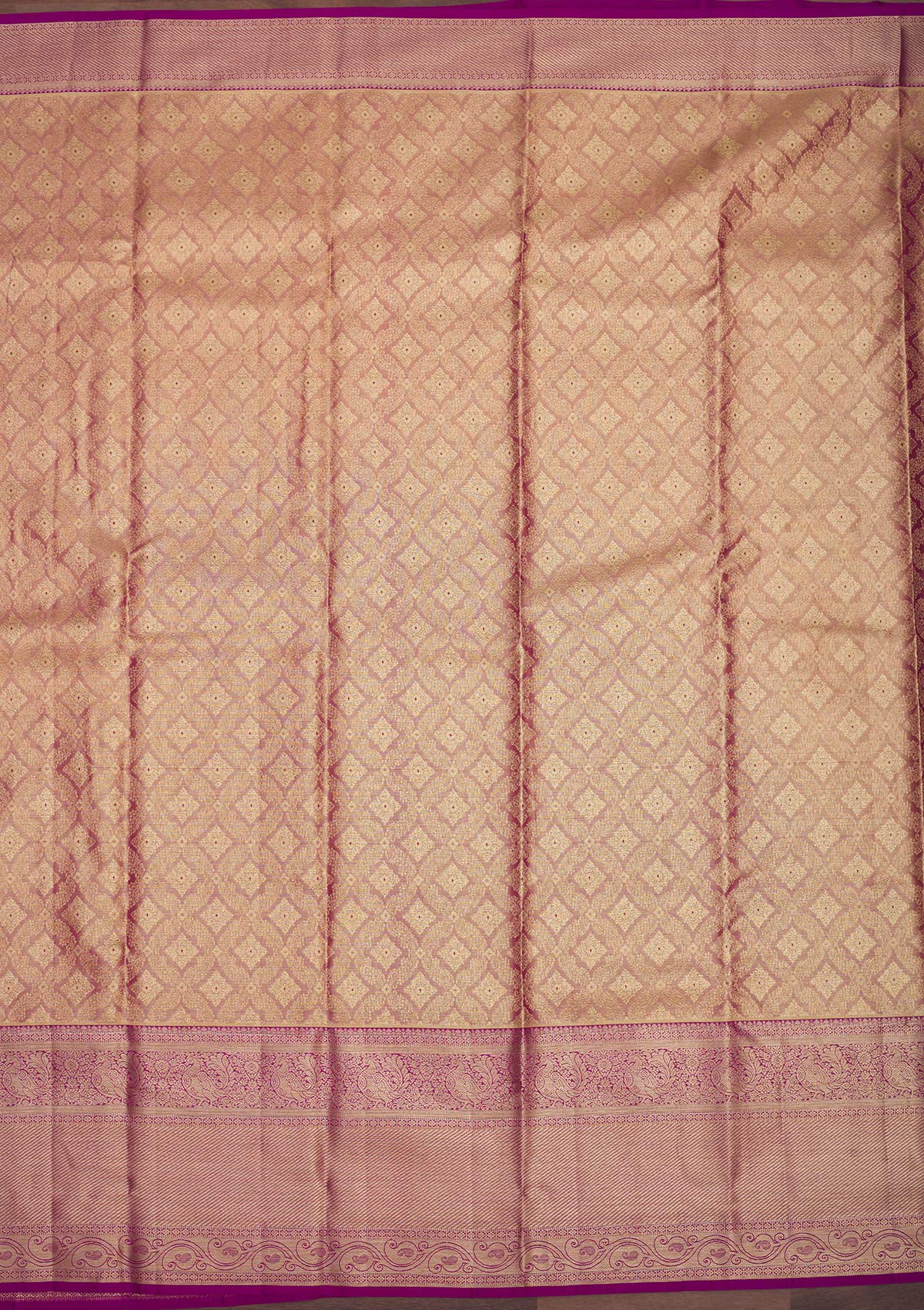 Purple Zariwork Pure Silk Saree