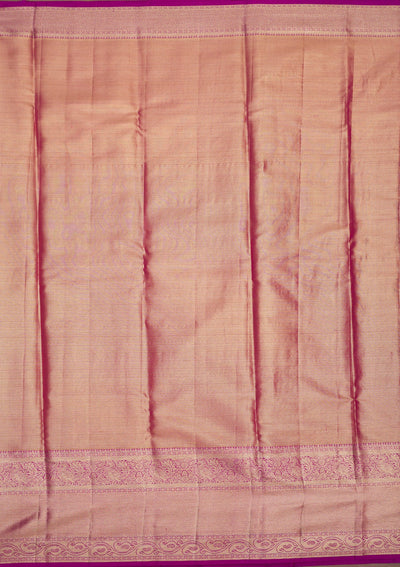 Purple Zariwork Pure Silk Saree