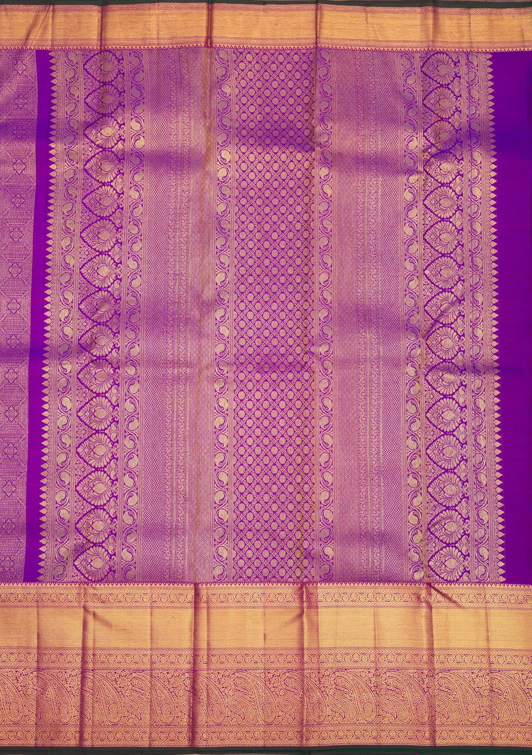 Purple Zariwork Pure Silk Saree