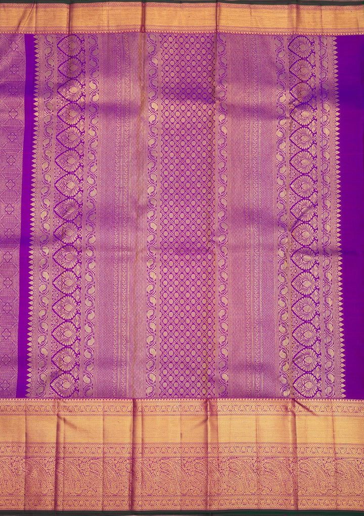 Purple Zariwork Pure Silk Saree