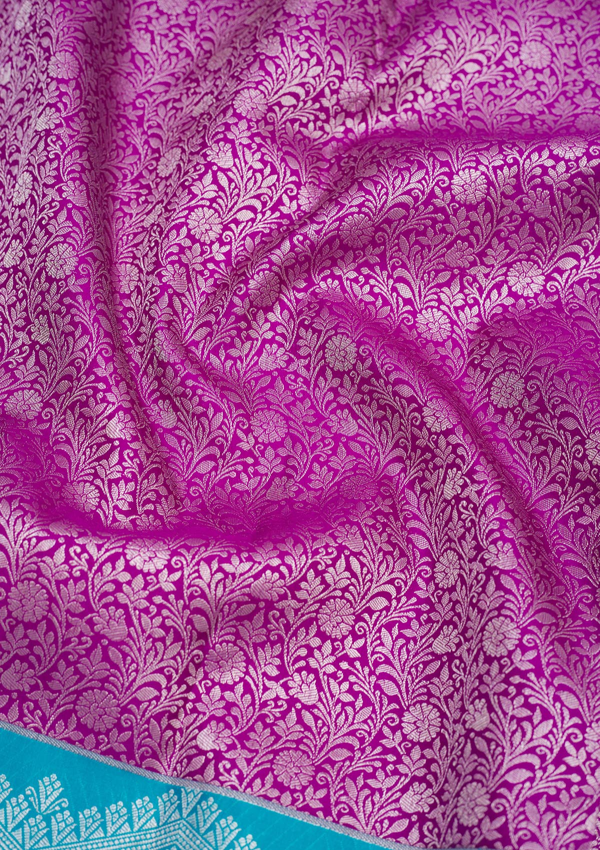 Purple Zariwork Pure Silk Saree