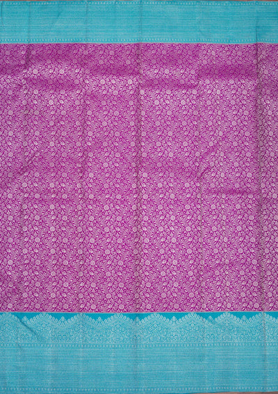 Purple Zariwork Pure Silk Saree