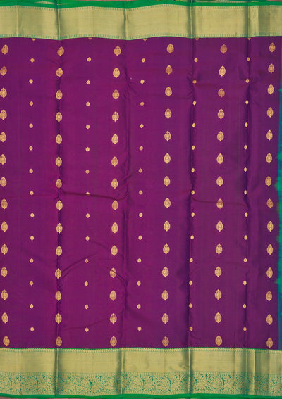 Purple Zariwork Pure Silk Saree