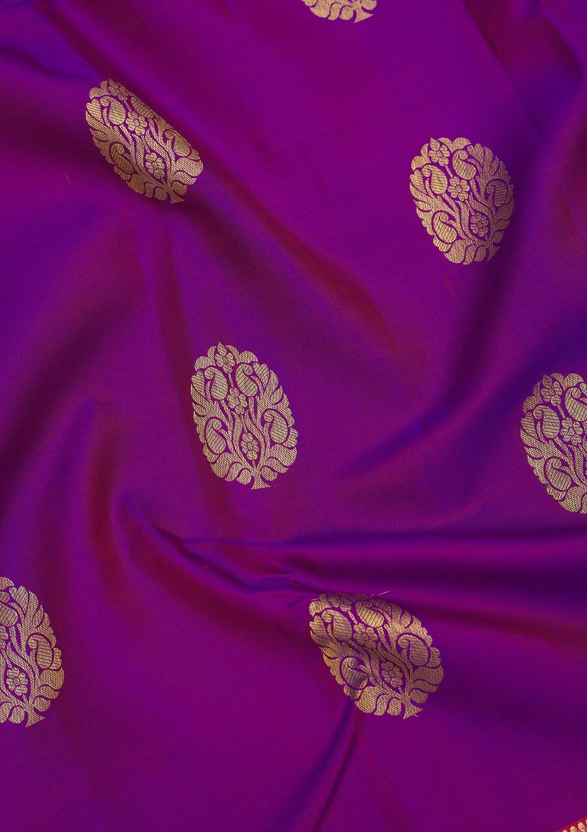 Purple Zariwork Pure Silk Saree