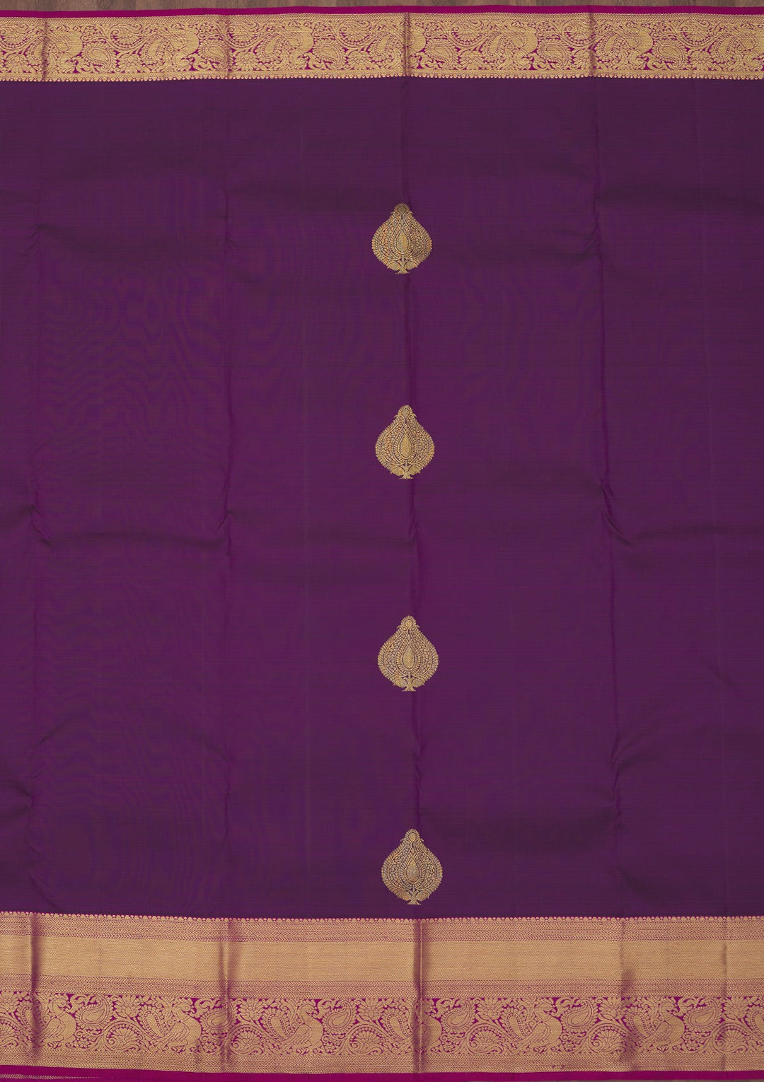 Purple Zariwork Pure Silk Saree