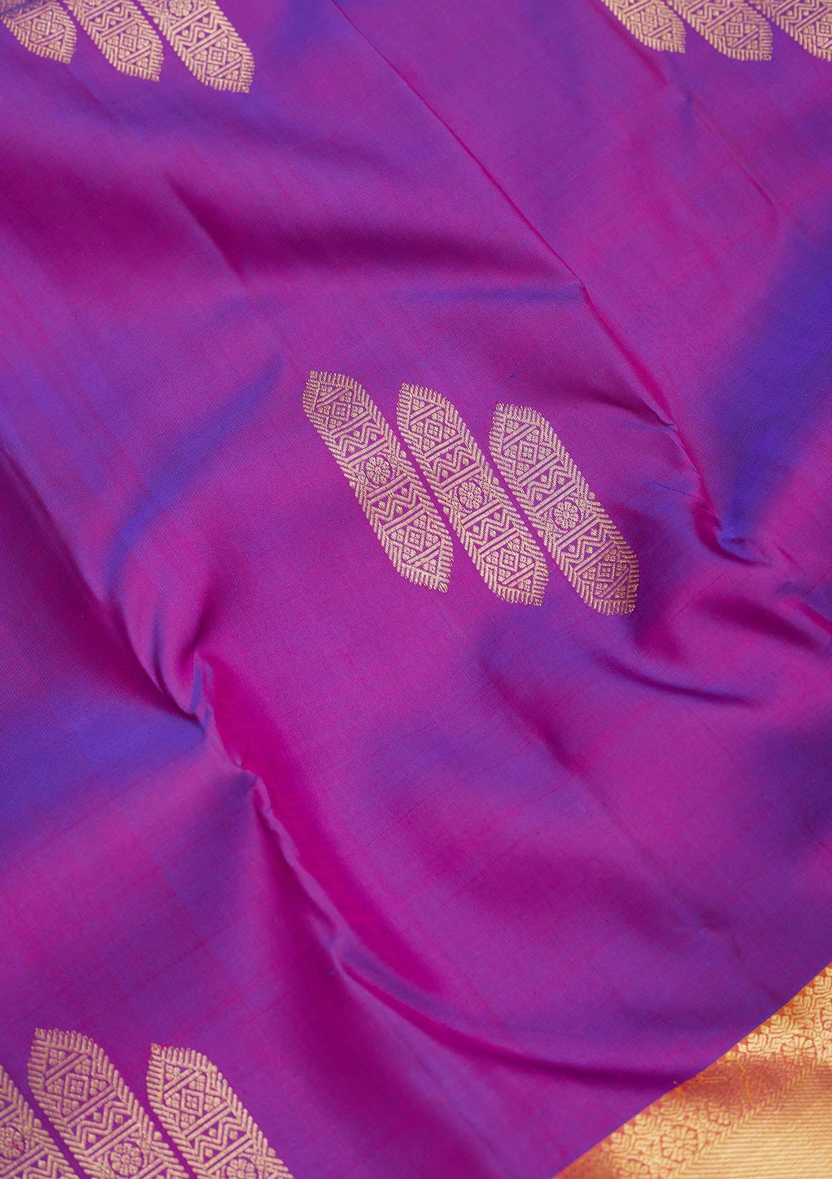 Purple Zariwork Pure Silk Saree