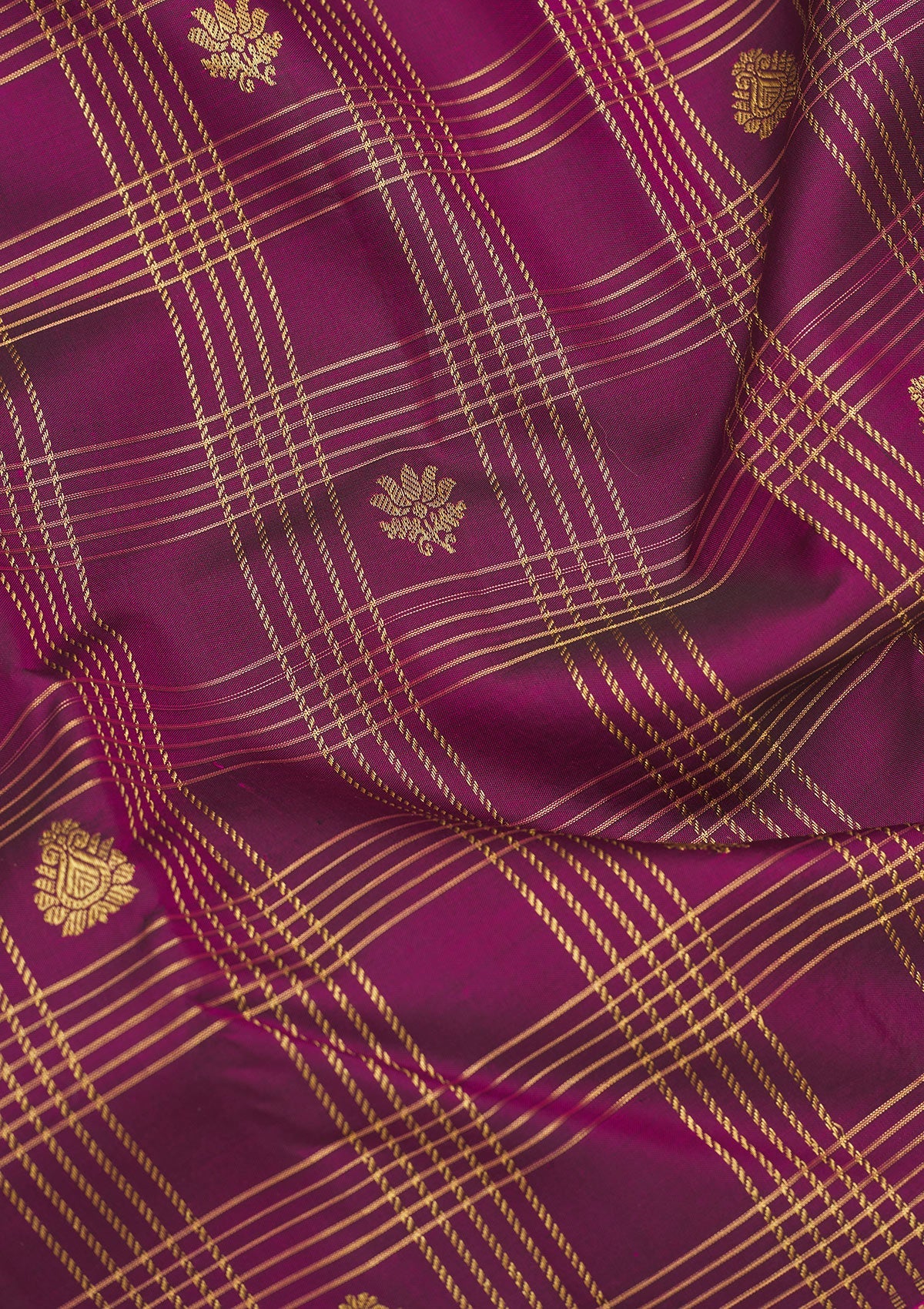 Purple Zariwork Pure Silk Saree