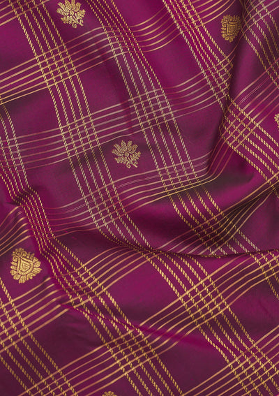 Purple Zariwork Pure Silk Saree