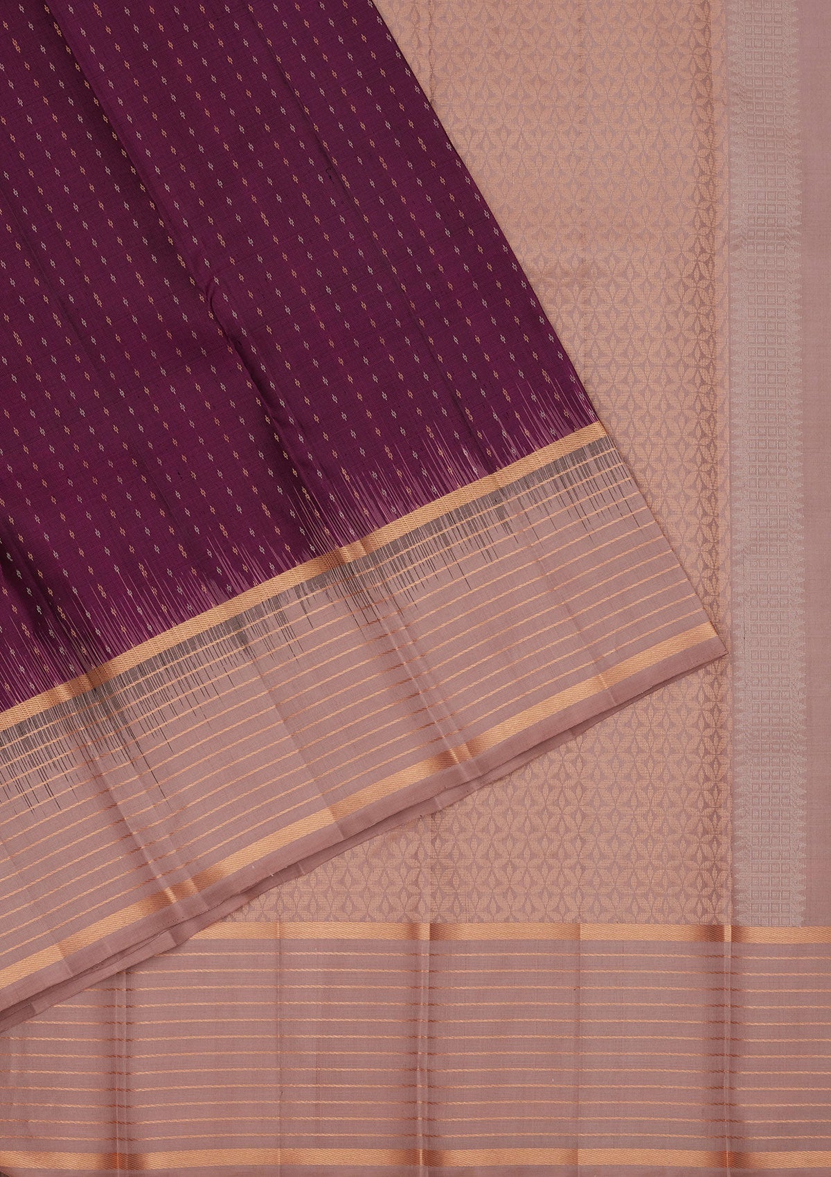 Purple Zariwork Pure Silk Saree