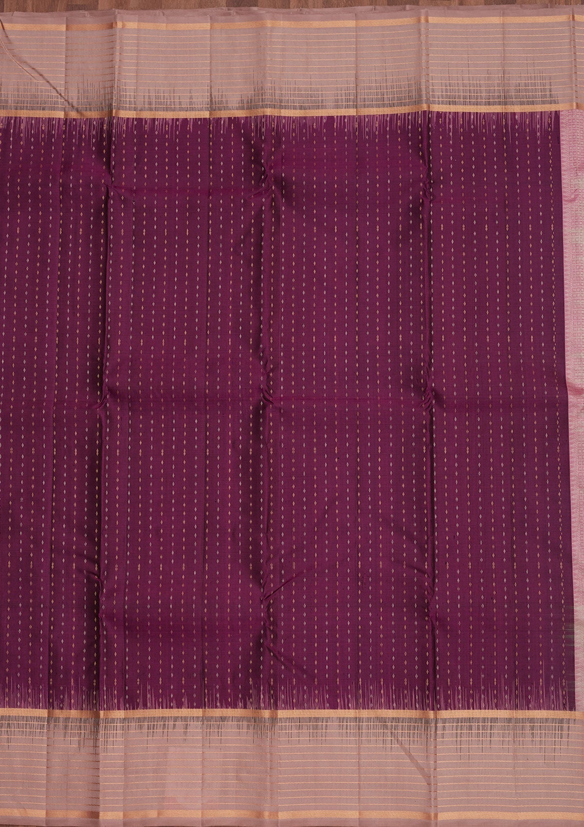 Purple Zariwork Pure Silk Saree