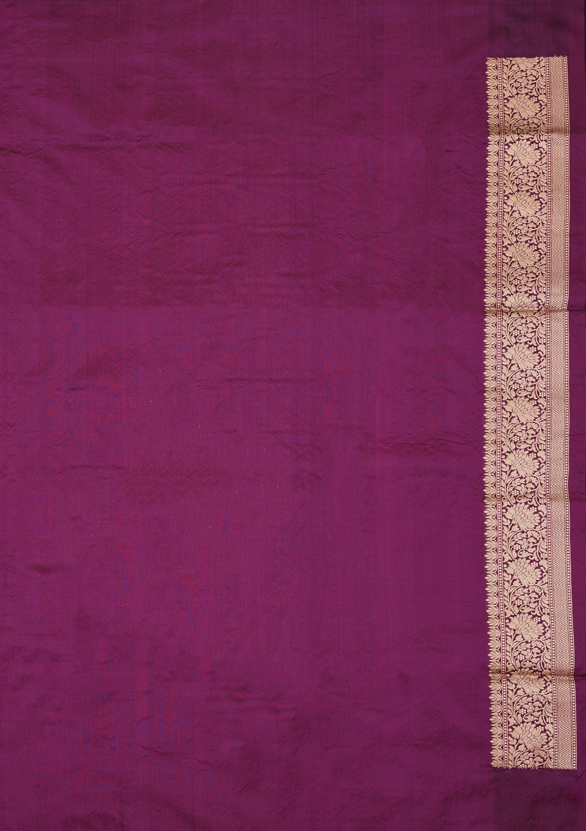 Purple Zariwork Pure Silk Saree-Koskii
