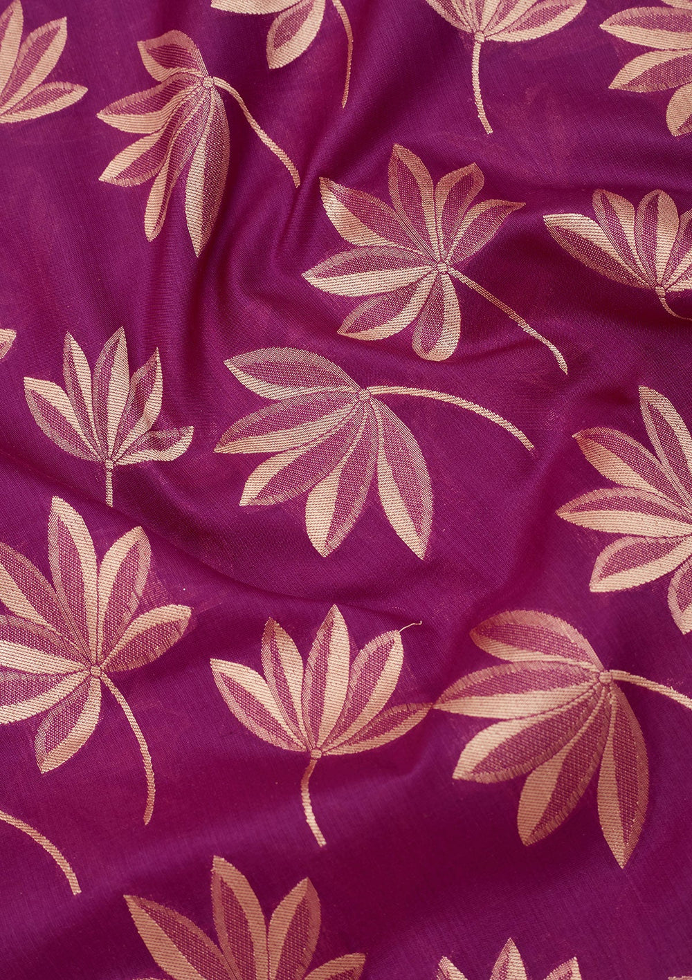 Purple Zariwork Pure Silk Saree-Koskii