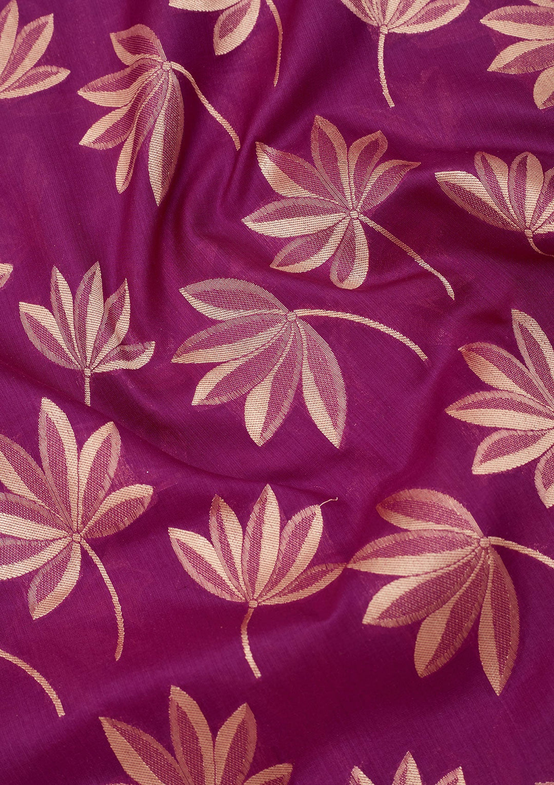 Purple Zariwork Pure Silk Saree-Koskii