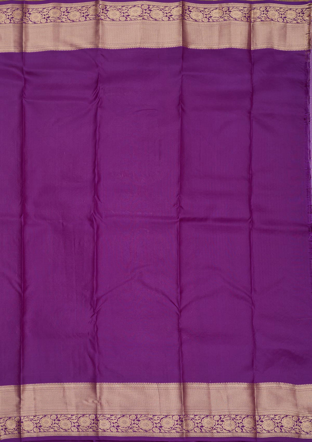 Purple Zariwork Pure Silk Saree-Koskii