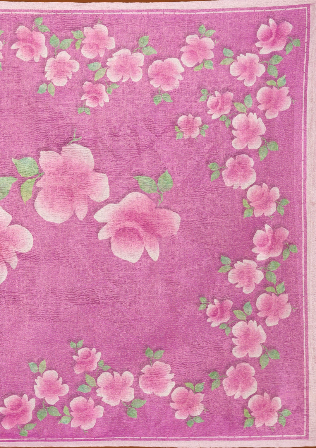 Purple Zariwork Semi Crepe Readymade Salwar Suit