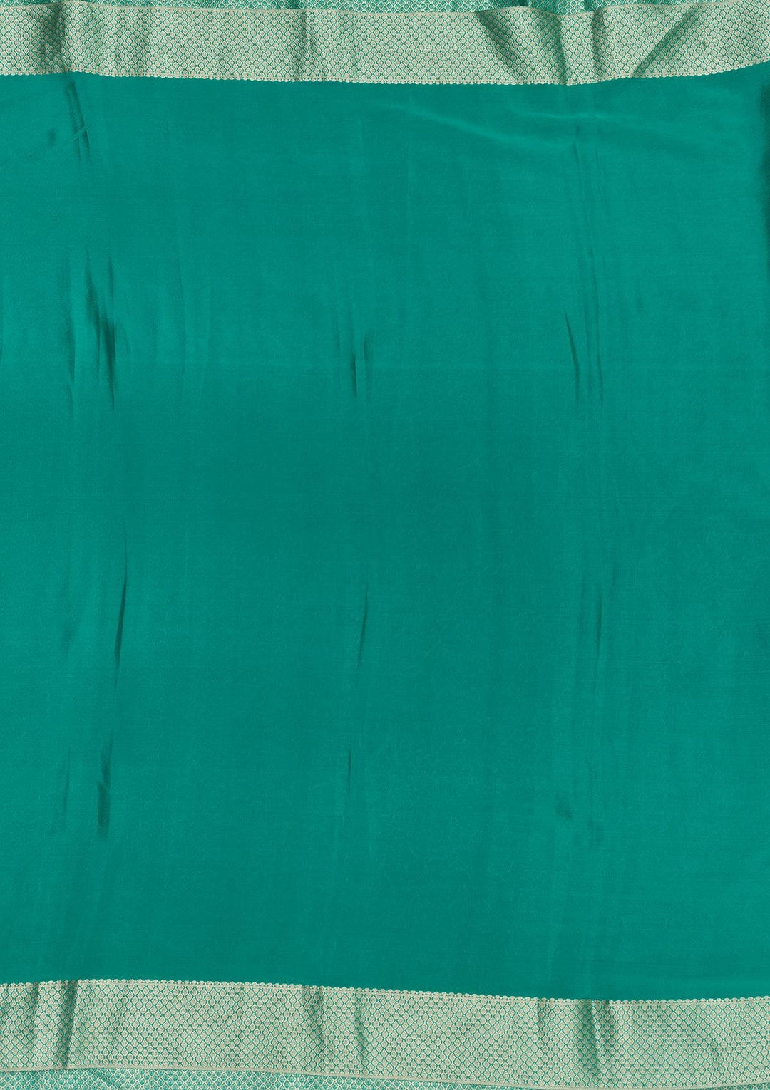 Rama Green Zariwork Pure Silk Saree-Koskii